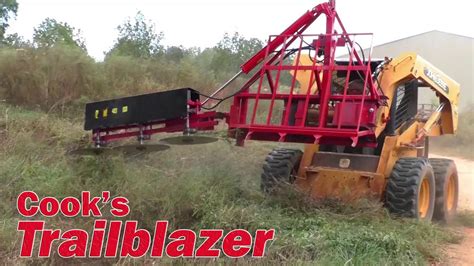 trailblazer cutter on track skid steer|cook's trailblazer skid steer.